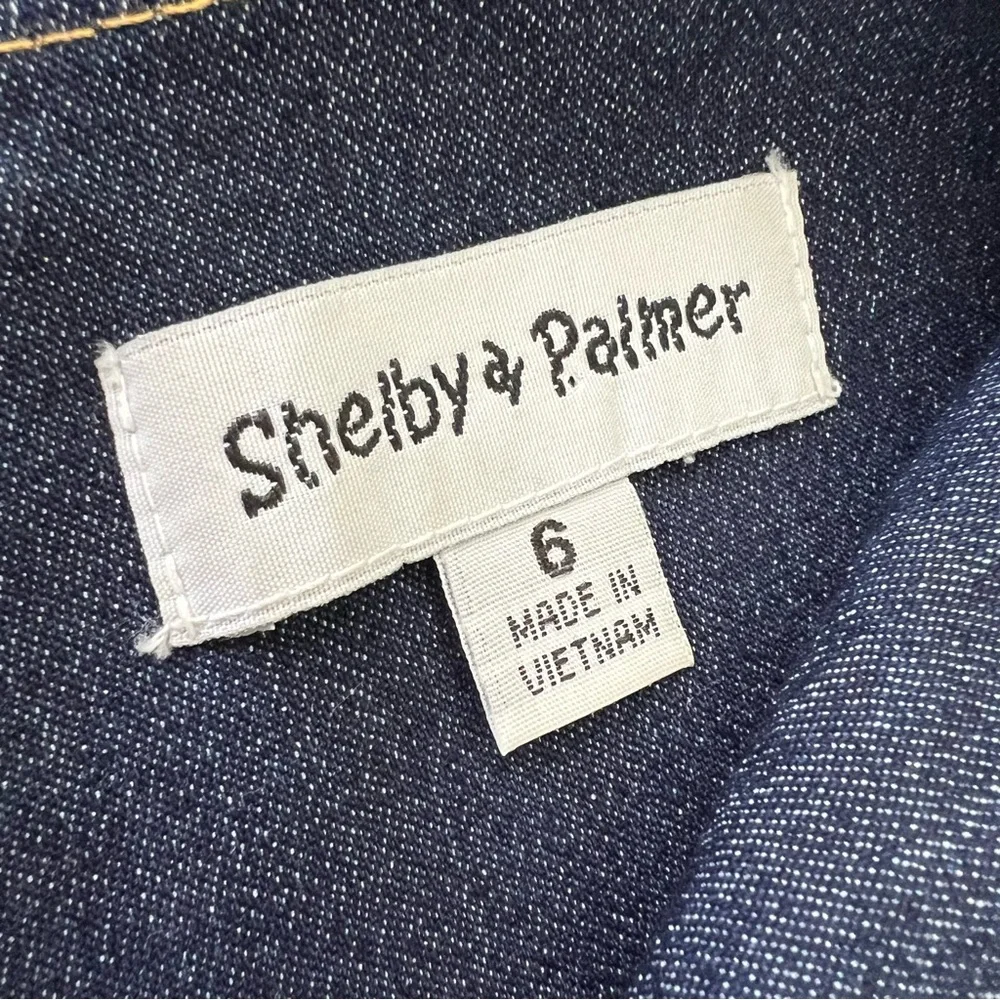Shelby & Palmer Navy Short-Sleeve Jumpsuit - Picture 9 of 10